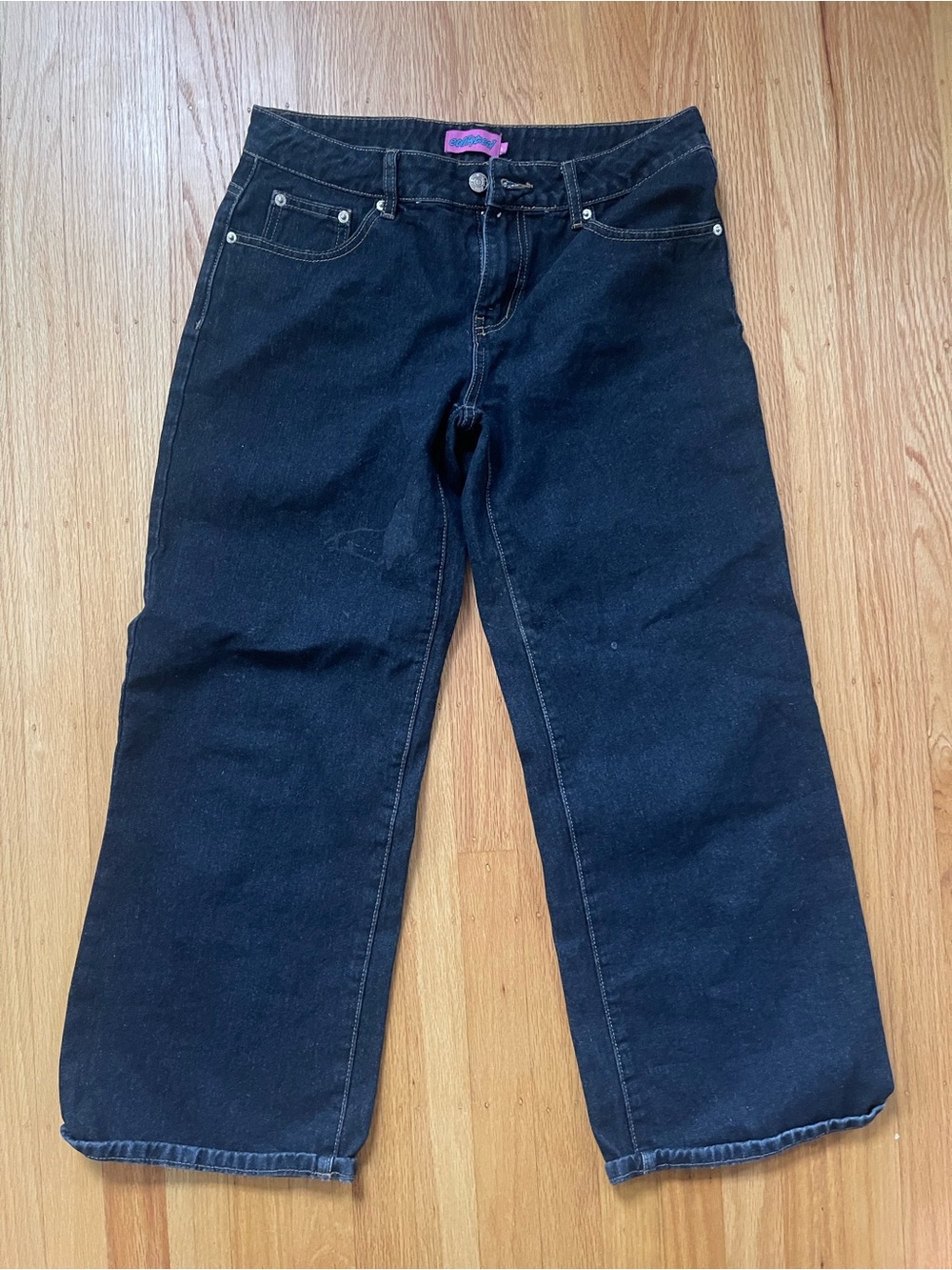 Edikted Black Wide-Leg Jeans